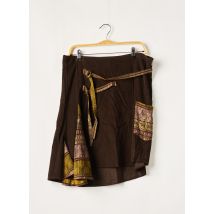 BEYOUK - Jupe mi-longue marron en coton - Femme - Taille 42 - Modz