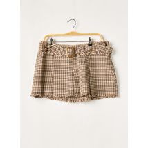 GURU - Mini-jupe beige en coton - Femme - Taille W30 - Modz
