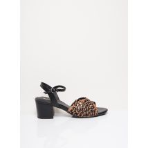 REQINS - Sandales/Nu pieds noir en cuir pour femme - Taille 37 - Modz