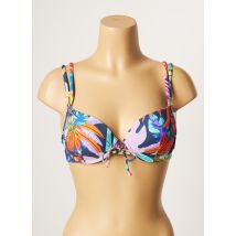 CHERRY BEACH - Haut de maillot de bain bleu en polyamide - Femme - Taille 95B - Modz