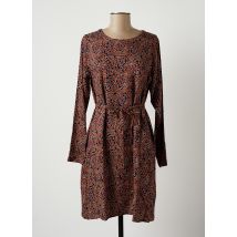 DIPLODOCUS - Robe mi-longue marron en viscose - Femme - Taille 40 - Modz