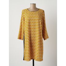 SIGNE NATURE - Robe mi-longue jaune en polyester - Femme - Taille 40 - Modz