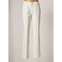 SAMOON - Pantalon droit blanc en coton - Femme - Taille 52 - Modz