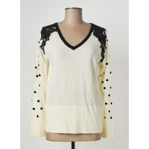 ODEMAI - Pull beige en polyester - Femme - Taille 36 - Modz