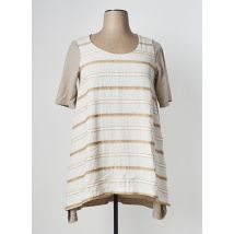 G!OZE - Tunique manches courtes beige en viscose - Femme - Taille 42 - Modz