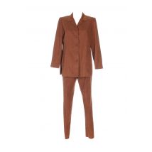 FRANCOISE DE FRANCE - Veste/pantalon marron en polyester - Femme - Taille 42 - Modz