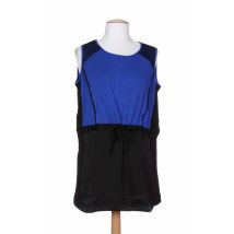 COLEEN BOW - Tunique sans manche bleu en viscose - Femme - Taille 52 - Modz