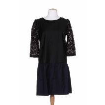 COLEEN BOW - Robe mi-longue noir en laine - Femme - Taille 42 - Modz
