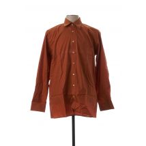 SEIDEN STICKER - Chemise manches longues orange en coton - Homme - Taille L - Modz