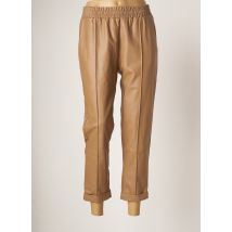 RINASCIMENTO - Pantalon 7/8 beige en viscose - Femme - Taille 34 - Modz
