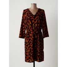 SIGNE NATURE - Robe mi-longue marron en polyester - Femme - Taille 36 - Modz