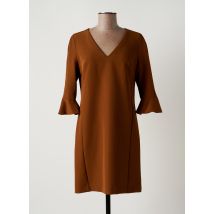 KOCCA - Robe mi-longue marron en polyester - Femme - Taille 38 - Modz