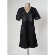 LA FÉE ATELIER BY LA FÉE MARABOUTÉE - Robe courte noir en polyurethane - Femme - Taille 40 - Modz