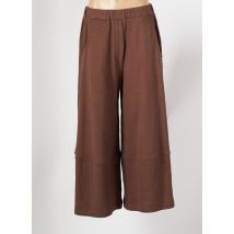 ALEMBIKA - Pantalon large marron en coton - Femme - Taille 36 - Modz