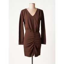 JDY - Robe courte marron en polyester - Femme - Taille 34 - Modz
