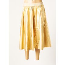 CHARLIOR - Jupe mi-longue jaune en polyurethane - Femme - Taille TU - Modz