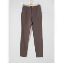 OLSEN - Pantalon slim gris en coton - Femme - Taille 36 - Modz