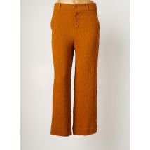 I.CODE (By IKKS) - Pantalon 7/8 jaune en polyester pour femme - Taille 36 - Modz