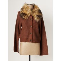 TIFFOSI - Gilet manches longues marron en acrylique - Femme - Taille 34 - Modz