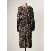 KAFFE - Robe mi-longue noir en viscose - Femme - Taille 36 - Modz