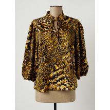 KAFFE - Blouse jaune en polyester - Femme - Taille 36 - Modz