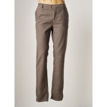 TELERIA ZED - Pantalon chino marron en coton pour homme - Taille W38 L36 - Modz