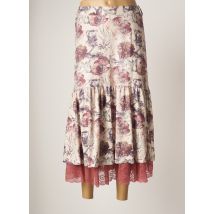 K-DESIGN - Jupe longue rose en polyester pour femme - Taille 42 - Modz