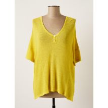 MONTAGUT - Pull jaune en viscose - Femme - Taille 40 - Modz