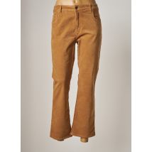 LAUREN VIDAL - Pantalon flare beige en coton - Femme - Taille 44 - Modz