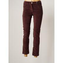 7 SEASONS - Jeans coupe slim marron en coton pour femme - Taille 36 - Modz