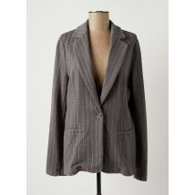 PLEASE - Blazer gris en coton - Femme - Taille 42 - Modz