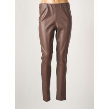 ICHI - Legging marron en polyurethane - Femme - Taille 34 - Modz