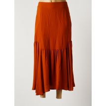 WHITE STUFF - Jupe longue orange en viscose - Femme - Taille 38 - Modz