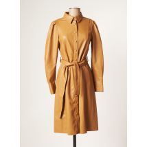 KOCCA - Robe mi-longue beige en polyurethane - Femme - Taille 42 - Modz
