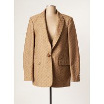 TWINSET - Blazer beige en coton pour femme - Taille 38 - Modz