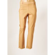 CHRISTINE LAURE - Pantalon droit beige en coton pour femme - Taille 42 - Modz