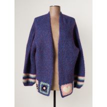 ME369 - Gilet manches longues violet en laine - Femme - Taille 34 - Modz