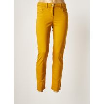 BRANDTEX - Pantalon 7/8 jaune en coton - Femme - Taille 36 - Modz