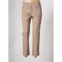 BRANDTEX - Pantalon droit beige en viscose pour femme - Taille 38 - Modz