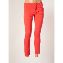 F.A.M. - Pantalon 7/8 orange en coton - Femme - Taille W25 - Modz