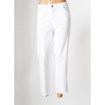 CRISTINA BARROS - Jeans coupe droite blanc en coton - Femme - Taille 34 - Modz