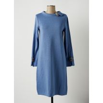 MARIA BELLENTANI - Robe mi-longue bleu en laine pour femme - Taille 40 - Modz