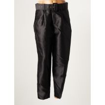 LUCY WANG - Pantalon 7/8 noir en polyester - Femme - Taille 36 - Modz
