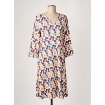 MADE IN SENS - Robe mi-longue beige en viscose - Femme - Taille 38 - Modz