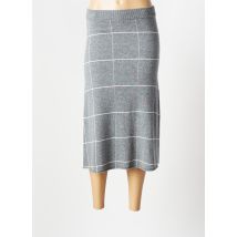 NOTSHY - Jupe mi-longue gris en merinos - Femme - Taille 40 - Modz