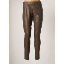 NÜ - Legging marron en polyurethane - Femme - Taille 38 - Modz