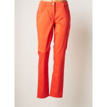 GARDEUR - Pantalon droit orange en coton pour femme - Taille 42 - Modz