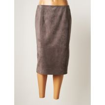 PURE BY LUCIA - Jupe mi-longue gris en polyester - Femme - Taille 44 - Modz