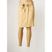 BRANDTEX - Jupe courte beige en viscose pour femme - Taille 46 - Modz