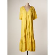CHICOSOLEIL - Robe longue jaune en coton - Femme - Taille 34 - Modz